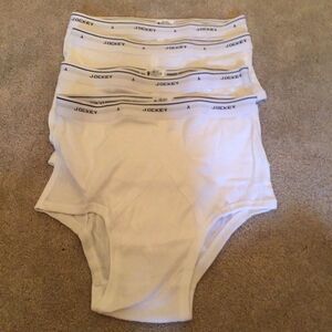 Lot Of 4 New Vintage Jockey Brief Underwear Men 36 classic upside down Y fly
